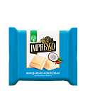 Шоколад  "IMPRESSO" белый с миндально-кокосовой начинкой 75г