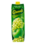 Нектар сочный Яблоко-Белый Виноград, 1л