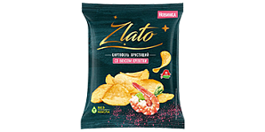 Картофель хрустящий Zlato со вкусом креветки
